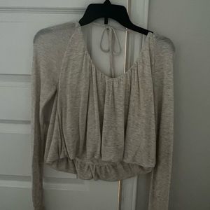Free people x-small crop long sleeve